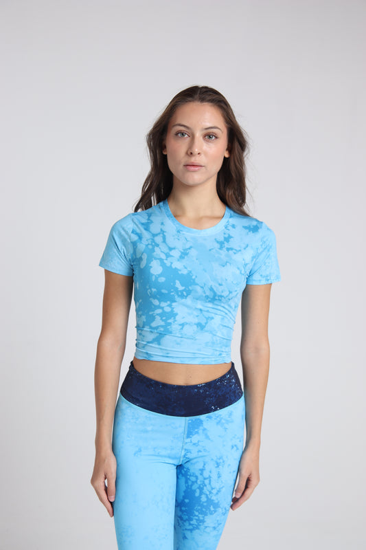 Methylene blue Cropped Sport Tee
