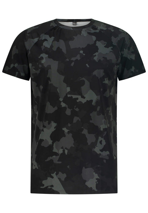 Black Camouflage Short Sleeve T-shirt