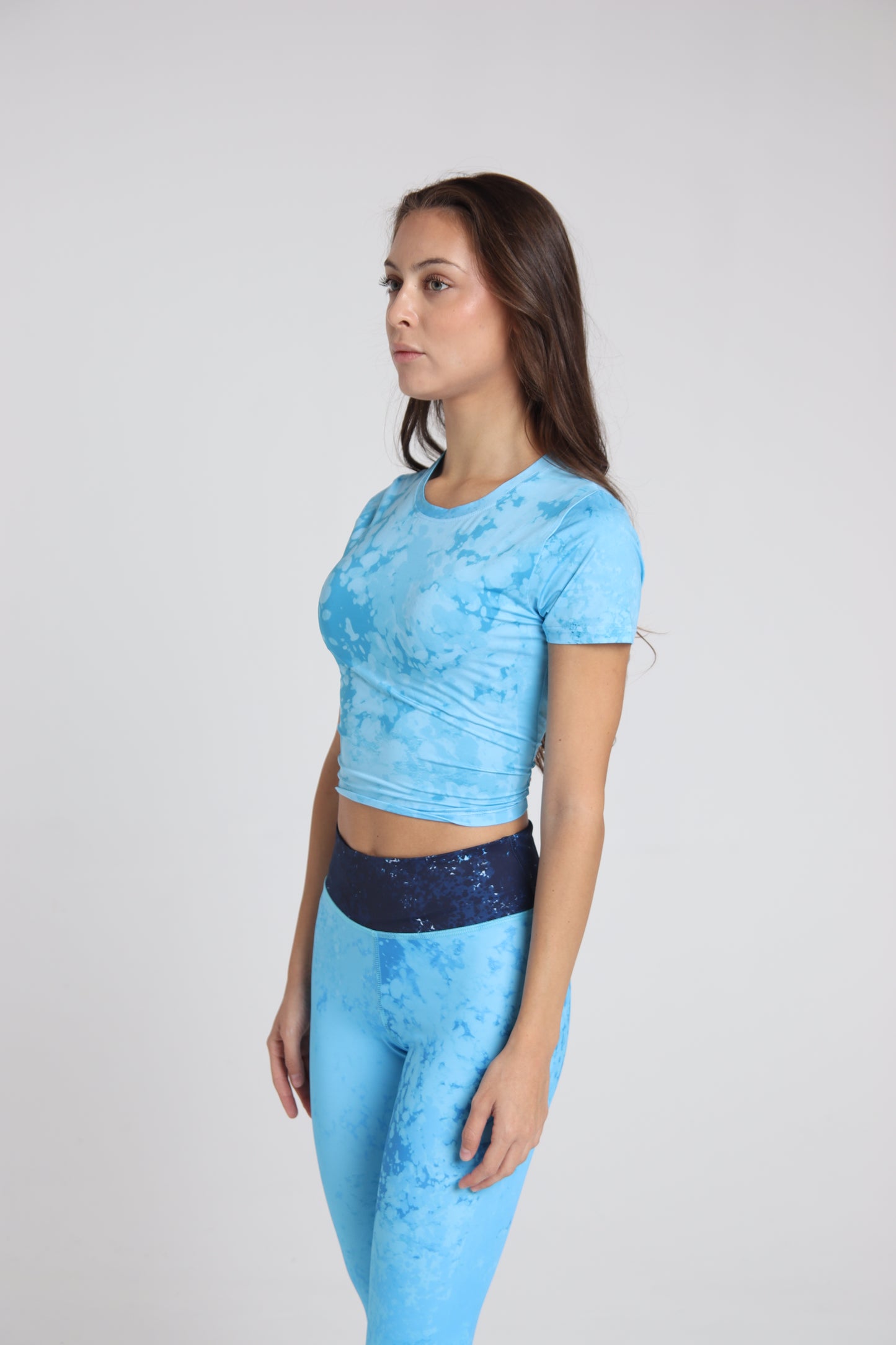 Methylene blue Cropped Sport Tee