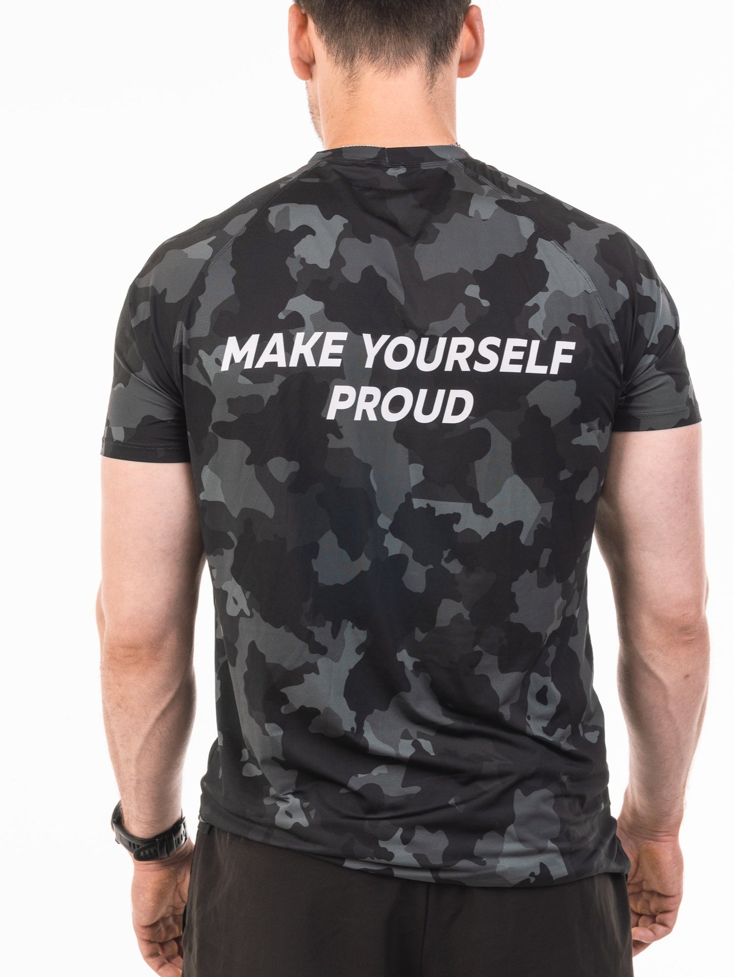 Black Camouflage Short Sleeve T-shirt